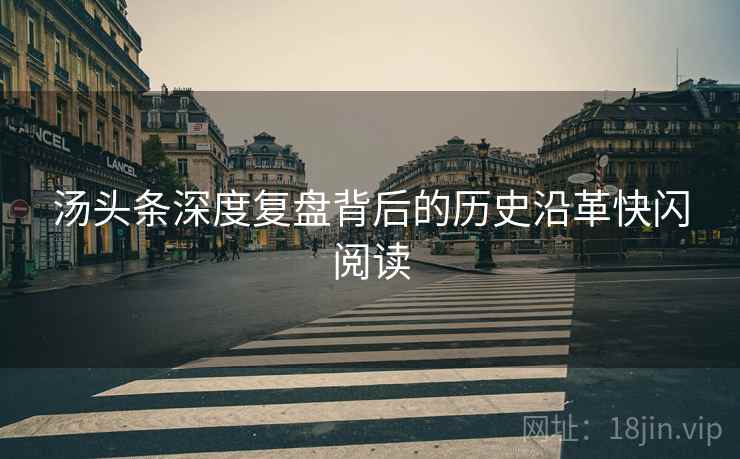汤头条深度复盘背后的历史沿革快闪阅读