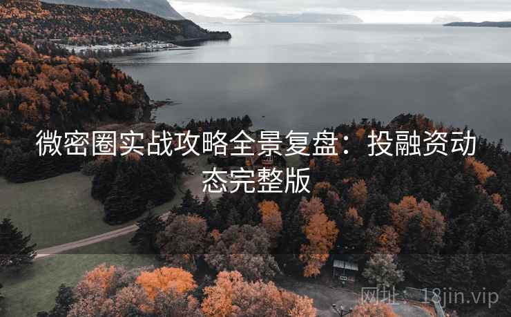 微密圈实战攻略全景复盘：投融资动态完整版