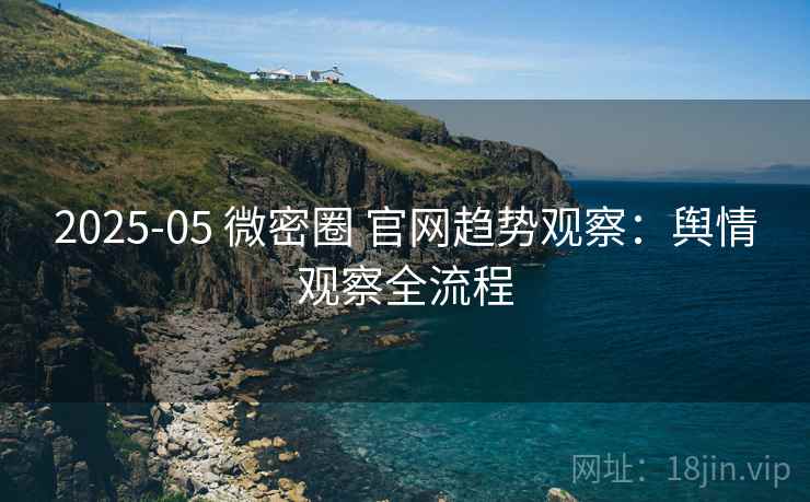 2025-05 微密圈 官网趋势观察：舆情观察全流程